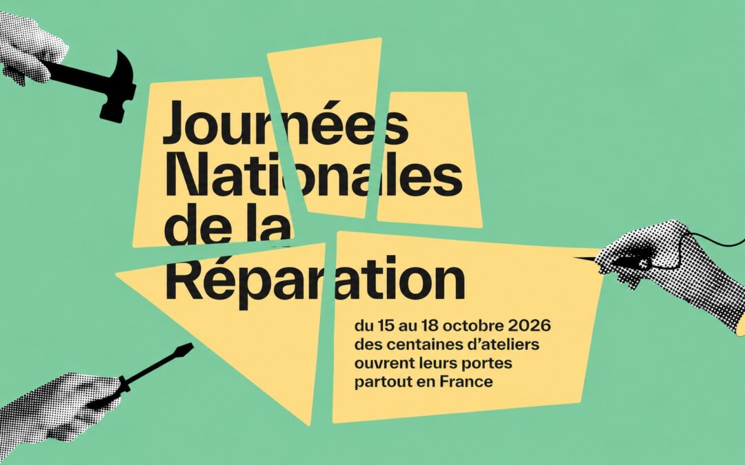 HOP – Halte à l’obsolescence programmée – 15 au 18 octobre 2026 – Les Journées Nationales de la Réparation pour faire connaître les solutions de réparation